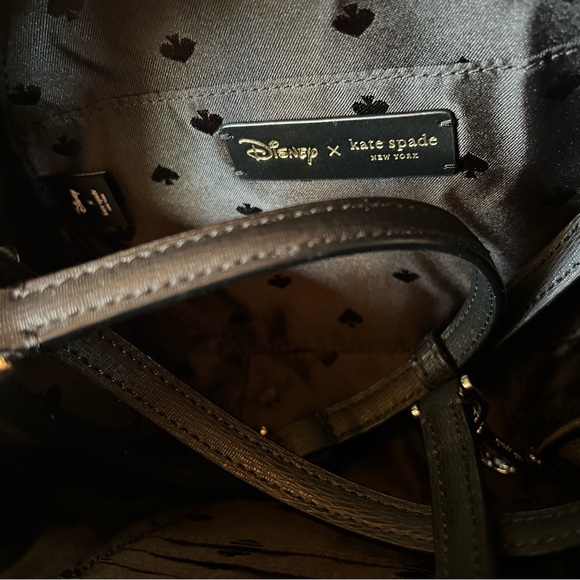 ♠️ NWT Disney Kate Spade Minnie Mouse purse wallet set black crossbody red bow - Picture 5 of 12